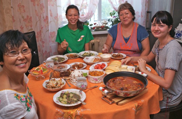 Breakfast in Khabarovsk
