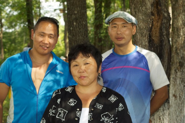 Aunt Valya and her two son, Andrea and Seroja